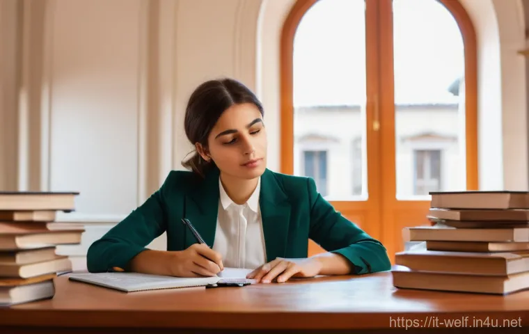 사회복지사 취업 후 직무 훈련 - **Image Prompt 1: "The Aspiring Italian Social Worker's Study"**
    A thoughtful young Italian soci...