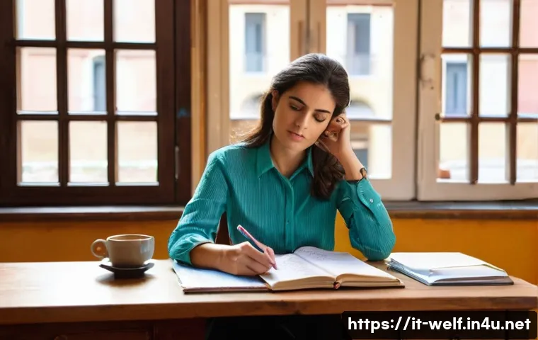 사회복지사 1급 시험 고득점 전략 - **"Dedicated Italian Social Work Student Preparing for State Exam"**
    A young Italian woman, in h...